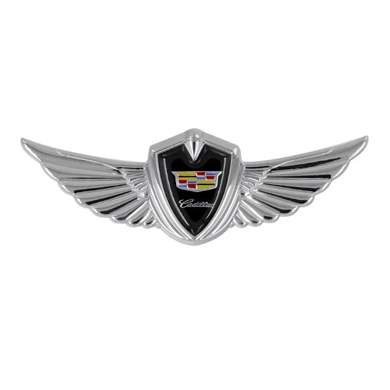 cwdjvz1 Metal Wings Emblem Badge for Cadillac CTS ATS SRX XTS XT5 Escalade STS CT5 CT6 BLS Front Hood Body Side Sticker Auto Accessories