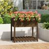 VidaXL Planter with Shelf Honey Brown 82.5x54x81 Cm Pine Wood 823783