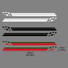 For Alfa Romeo Giulietta 2PCS Car Waist Line Stickers Sport Stripes Styling Vinyl Film Trim Decals Auto SUV Tuning Accessories