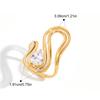 Yori Statement Stainless Steel Delicate Shiny Cubic Zirconia Ring High Quality 18K Gold PVD Plated Finger Jewelry Gift