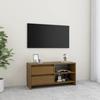 VidaXL TV Stand Honey Brown 80x31x39 Cm Solid Pine Wood