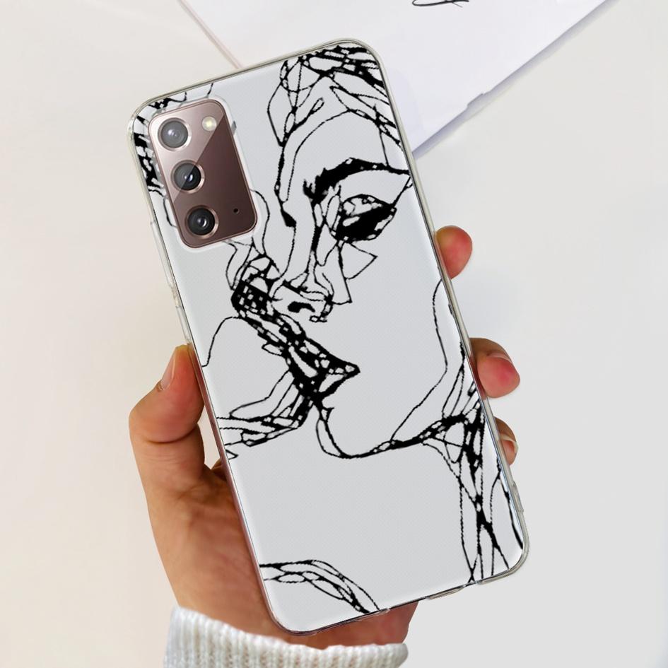 Чехол для Samsung Note 20 5G SM-N981B Популярный Цветок Тонкий Мягкий Силиконовый Чехол для Телефона для Samsung Galaxy Note20 Ultra 5G Funda Capa