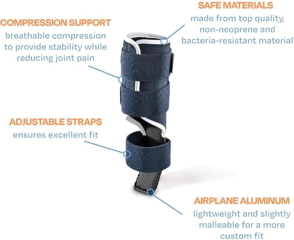 Регулируемый бандаж для лапы кошки со съемной шиной – При травмах запястного/предплюсневого сустава, растяжениях и переломах – Для передних или задних лап