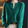 Женский кардиган на весну и осень: 2024 Универсальное вязаное пальто-свитер - Модная короткая верхняя одежда для миниатюрных