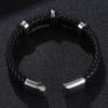 Браслет с панк-металлическим черепом, плетеный вручную, многослойный кожаный браслет, мужской хип-хоп, рок, езда на велосипеде, ювелирные изделия, аксессуар