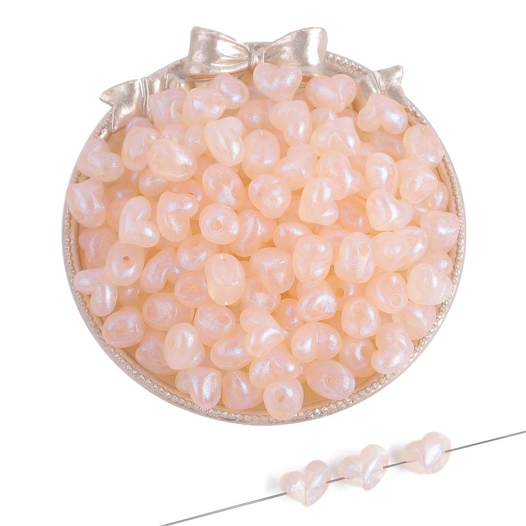 35-50 шт./пакет, 11 мм, пластиковые акриловые бусины в виде звезды и сердца для ожерелья, браслета, бусины для изготовления ювелирных изделий своими руками