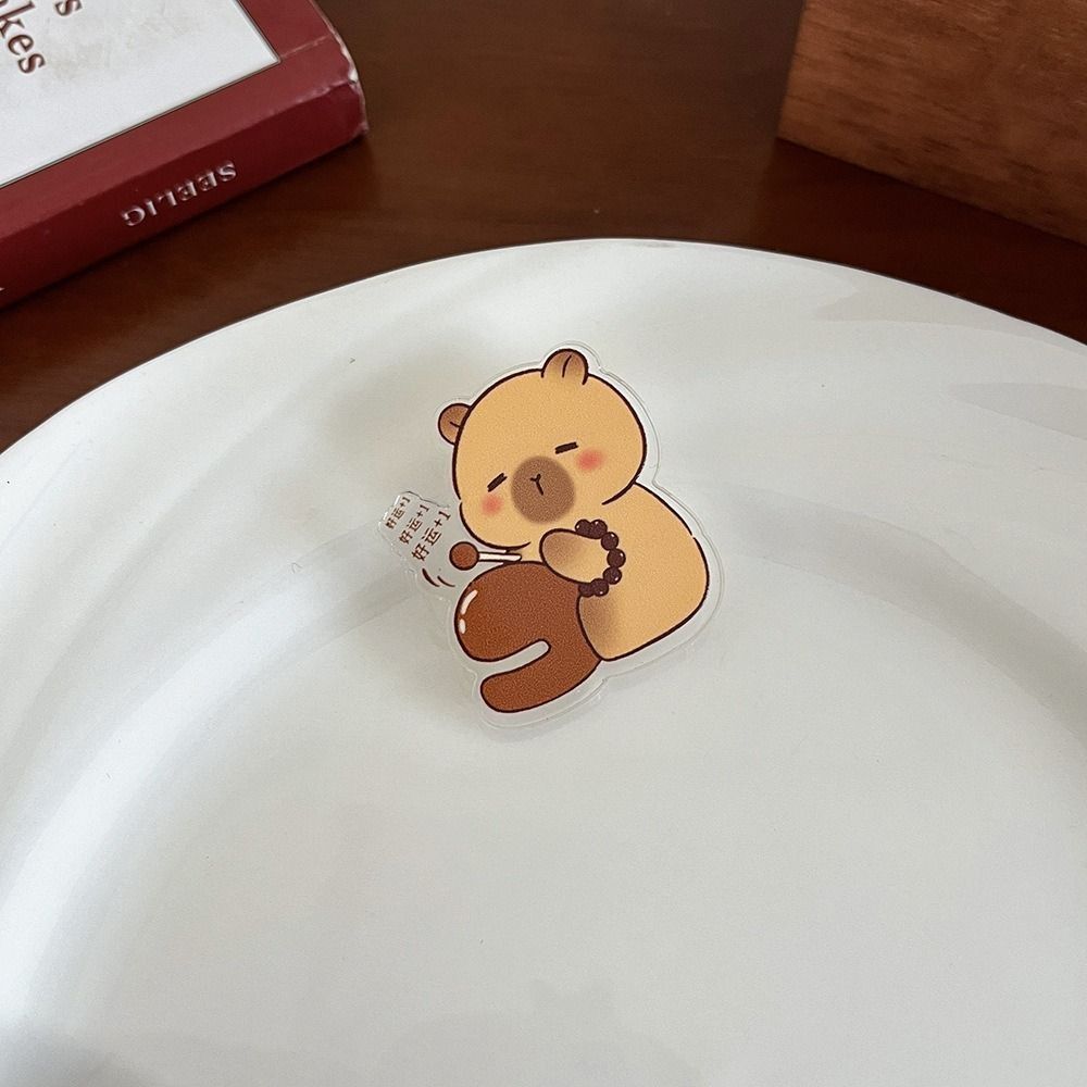 Цветок Капибара Брошь Животное Животное Значок Изысканный Мультфильм Акриловая Булавка Девушка