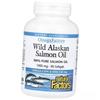 Масло дикого аляскинского лосося, OmegaFactors Wild Alaskan Salmon Oil 1000, Natural Factors (67406005)