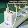 Зарядное устройство USB Type C, 40 Вт, 4 порта, быстрая зарядка 3,0, вилка европейского стандарта, быстрая зарядка для IPhone, Samsung, Xiaomi, адаптер для зарядки мобильного телефона PD