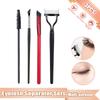 3Pcs Eyelash Curler Eyelash Separator Foldable Metal Eyelash Brush Comb Blade Eyeliner Brush Eye Cosmetic Eyelashes Tools