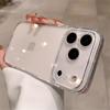 Luxury Transparent Soft TPU Phone Case For iPhone 17 16 Pro Max 16 Plus Air Lens Protection Shockproof Clear Cover For iPhone17