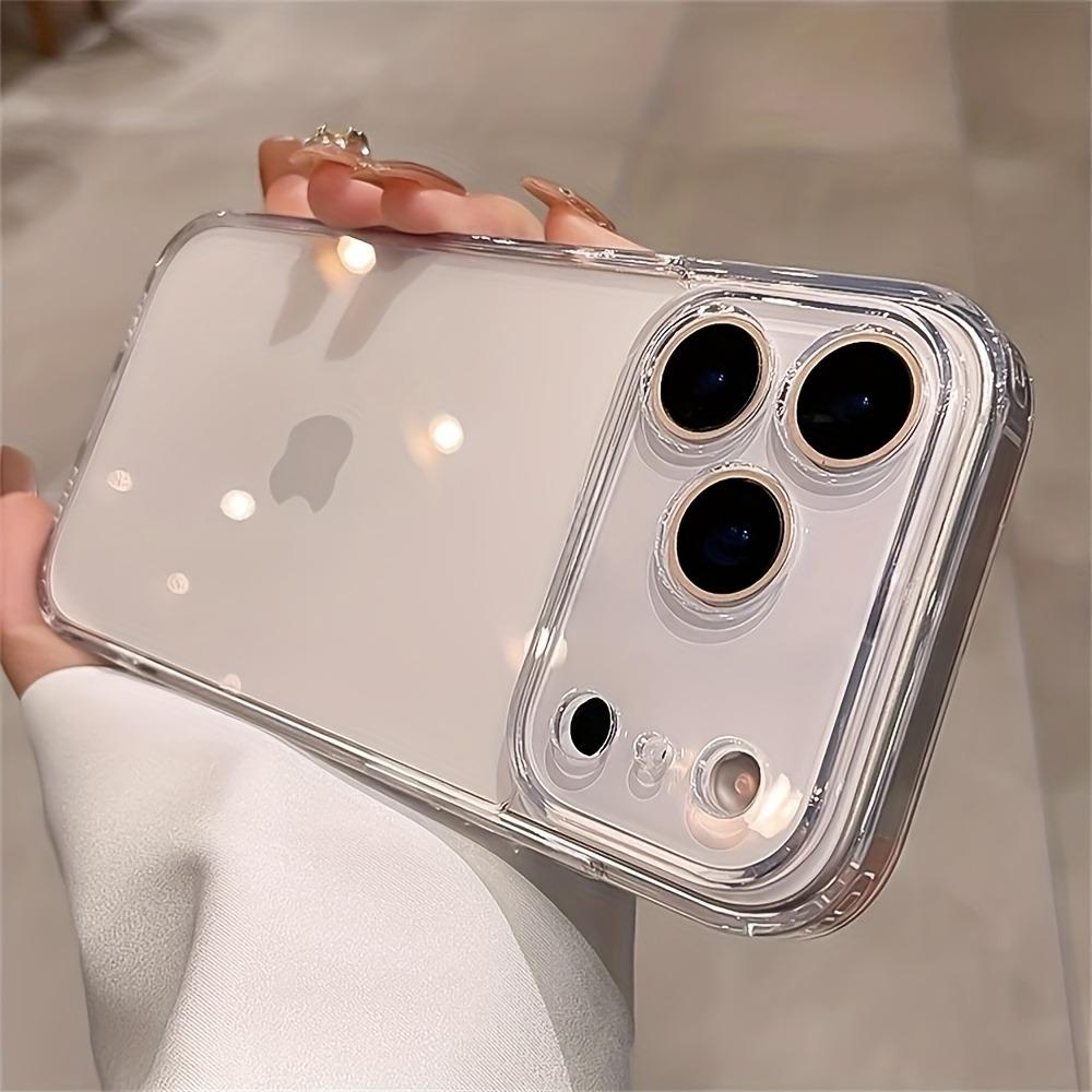 Luxury Transparent Soft TPU Phone Case For iPhone 17 16 Pro Max 16 Plus Air Lens Protection Shockproof Clear Cover For iPhone17