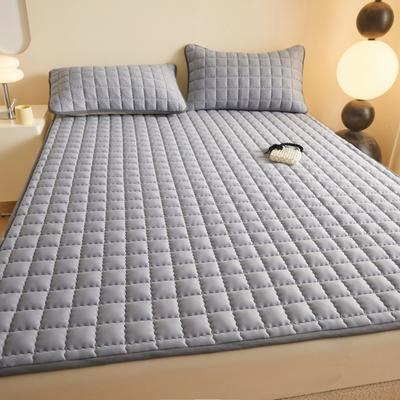 Водонепроницаемый стеганый защитный чехол для матраса, утолщенный дышащий наматрасник для односпальной или двуспальной кровати