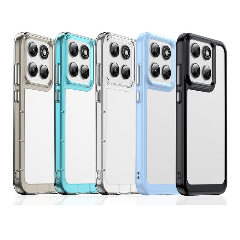 Для Motorola Moto G77 Прозрачный чехол Moto G77 G67 Чехол Coque Fundas Жесткий Полупрозрачный Мягкий край Ударопрочный Бампер для телефона Moto G77