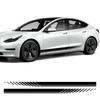 2 шт. Наклейки на пороги автомобиля Виниловая пленка Черные наклейки на автомобиль Гоночные полосы Виниловые наклейки Аксессуары для тюнинга автомобиля