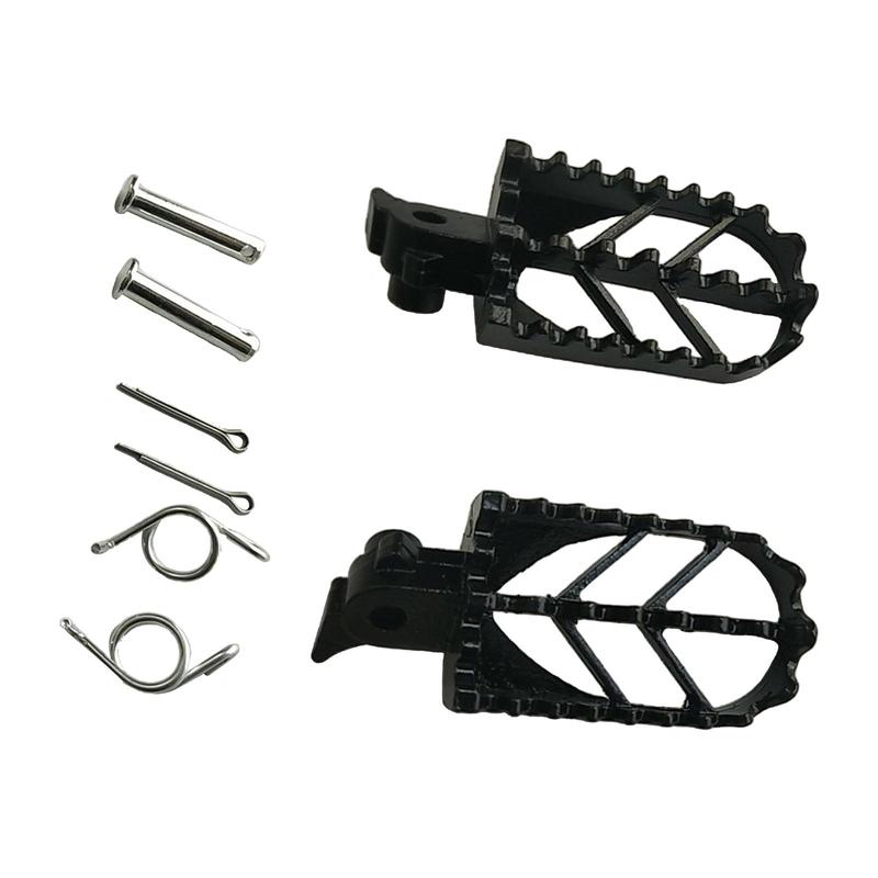 Stainless Steel Foot Pegs CRF50 CRF70 CRF80 PW50 PW80 TW200 TTR90 TTR90E Dirt Bike Motocross