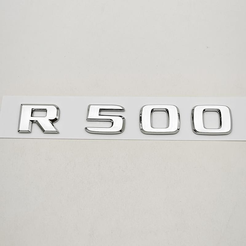 NEW 3D ABS Car Letters Logo R320 R300L Badge Rear Trunk Emblem Decal For Mercedes Benz R Series W251 R320 R300 R350L Accessories AO1