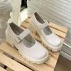 Платформенные маленькие кожаные туфли Японские туфли jk Британский стиль весенне-осенние лоферы Повышающие женские туфли Лолита Мэри Джейн одинарные туфли