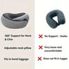 1Pc Travel Neck Pillow Memory Foam U-shaped Pillow Snail Style Travel Neck Support Portable Adjustable Soft Break Sleep Pillows