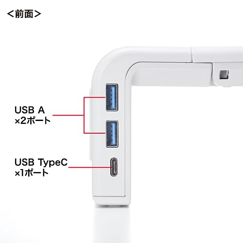 SANWA SUPPLY USB Type-C хаб с настольной стойкой (белый) MR-LC210CHW