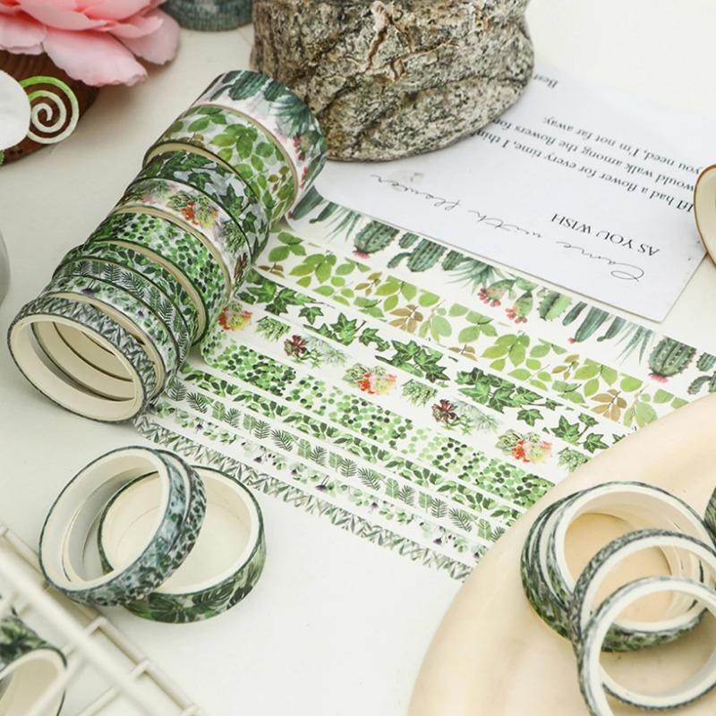 Четыре сезона васи-ленты 18 рулонов васи-лента Cinta Adhesiva Decorativa Plants Diary Decoration Scrapbooking Supplies Washitape