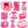 Детский набор для ролевых игр «Кухня»: Розовая мини-бытовая техника со стиральной машиной и рисоваркой