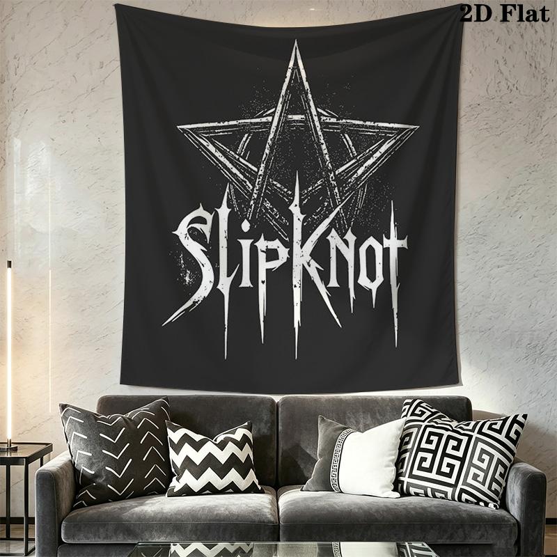 Slipknot Star Tapestry Bold Room Tapestry Fashion Print Wallmounted Work Of Art Atmospheric Background Cloth Christmas Gift