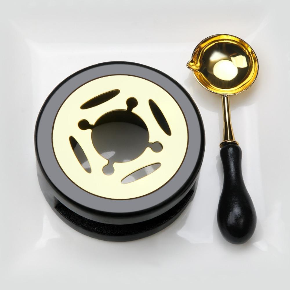 Печь для плавления воска из массива дерева Винтажный нагреватель для плавления восковых гранул для 2/3 шт. Свадебных приглашений