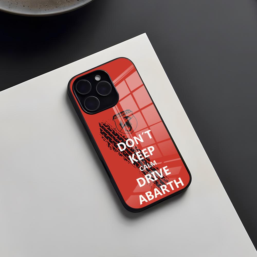 A-a-Abarth Cartoon Phone Case For IPhone 17 Pro Max 16 15 14 Pro Max 13 11 X Xs Xr 8 7Plus Glass Cover