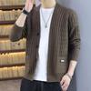 Мужской повседневный вязаный кардиган в корейском стиле на весну/осень 2025 года