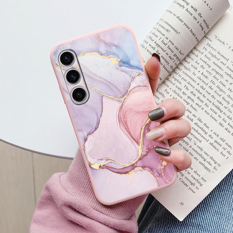Чехол для Samsung A55 5G Задняя крышка Защитный силиконовый Funda Модный Мраморный Каменный Текстурный Coque для Samsung Galaxy A54 A56 Capa