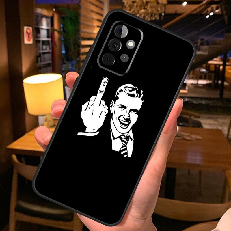 Чехол "Средний палец" для Samsung Galaxy A56 A36 A54 A34 A14 A06 A16 A26 A12 A32 A52 A13 A33 A53 A15 A35 A55