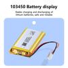 Rechargeable 3.7V 2000mAh Li-Po Battery 103450 Lithium Polymer Battery Li-Po Li Ion Lipo Cells For GPS MP3 MP4 Driving Recorde