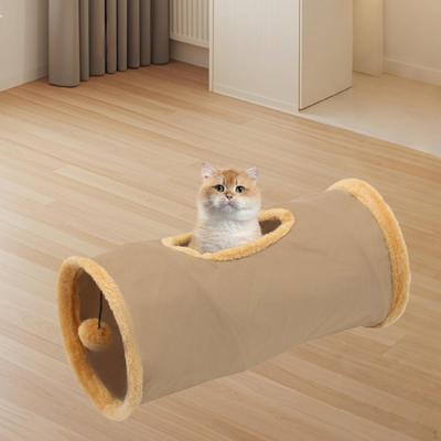 Кошачий туннель для домашних кошек Игрушка 19,69x9,84 дюйма Место для отдыха Товары для питомцев Устойчивая к царапинам пещера для котят
