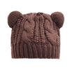 Women Knit Slouchy Cat Ears Woolen Hat  Chunky Baggy Hat Winter Soft Warm Ski Cap