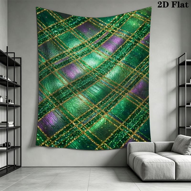 St.Patrick's Day Wall Tapestry Aesthetic Wall Hanging Printed Fabric Blanket Decorative Tapestries for Bedroom Living Room Home Decor