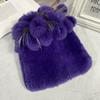 New Winter Real Rabbit Fur Beanies Hat Women 100% Genuine Real Rex Rabbit Hat Good Elastic Knitted Rex Rabbit Fur Caps