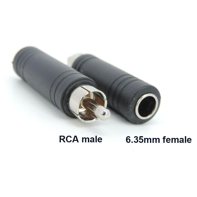 Разъем RCA Male на 3,5 мм 6,35 мм 6,5 мм female 3Pole Stereo Female Jack кабельный разъем адаптер 6,35 3,5 аудио M/F аудио штекер