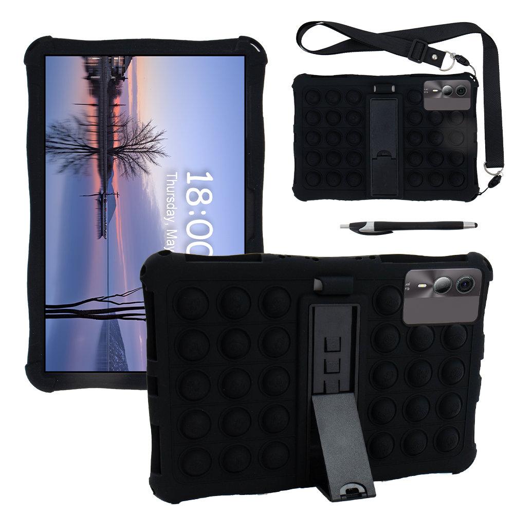 Мягкий чехол-подставка Bubble для Blackview Tab 90 Wifi 2025 с плечевым ремнем, защитный детский чехол для планшета