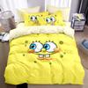 3D SpongeBob SquarePants Polyester Duvet Cover Set for Children, King Size Bedding, Comforter Sets, 100% Polyester