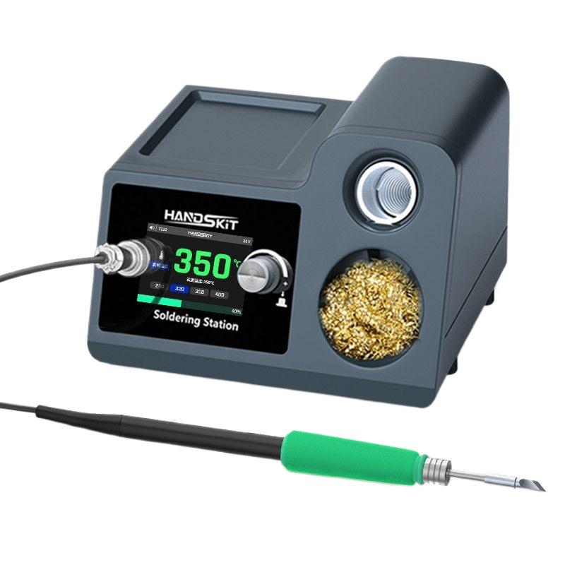 Цифровая паяльная станция S4 200 Вт: 245/T12/210 Совместимая ручка, Умный сон, Мощный паяльник.