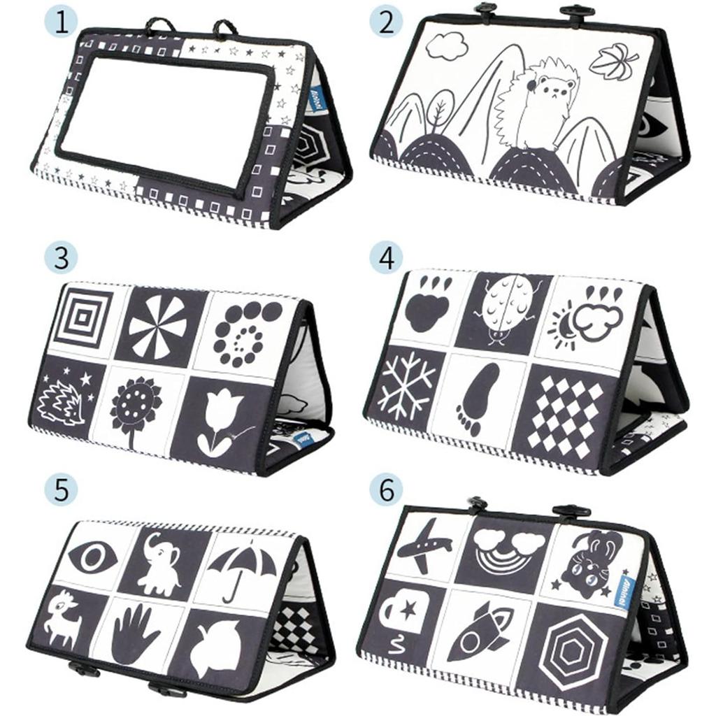 Baby Mirror Toy, Baby Toy From 3 Months, Baby Book, Toddler Education and Cognitive Toy, Educational Toy for Newborns Toddlers