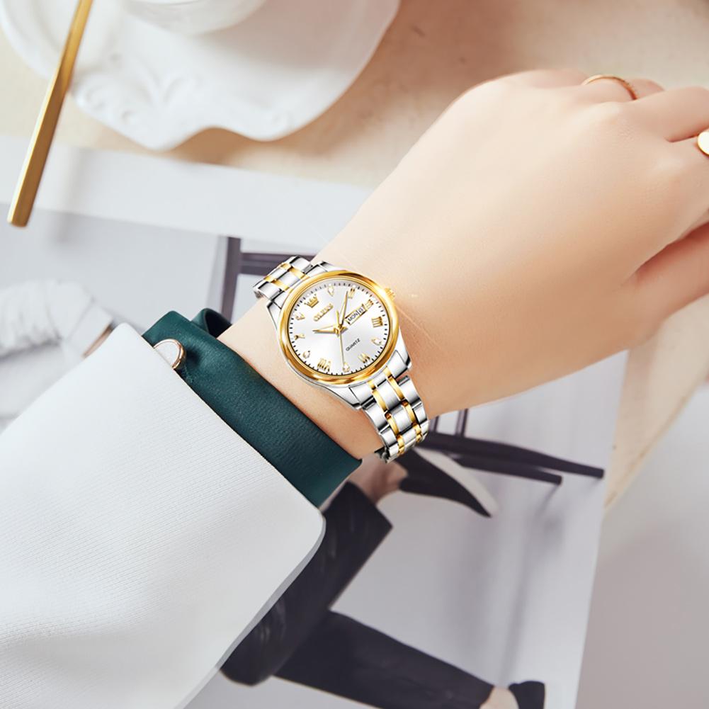 OLEVS 5563 New Fashion Women Quartz Watch Waterproof Classic Luxury Brand Lady Watch Stainless Steel Strap Watches
