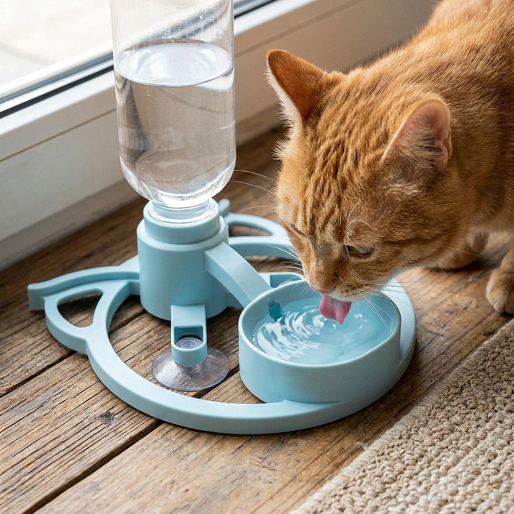 Silent Gravity Cat Automatic Water Dispenser Large Capacity Pet Drinking Station Outdoor