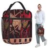 Modern Hazbin Alastor Buddy Cartoon Anime Insulated Lunch Bag for Women Office Cooler Thermal Food Box Tote  Lunch Boxes