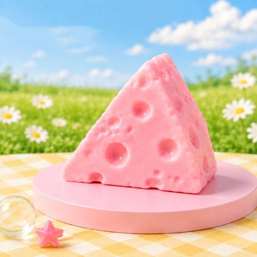 Super Soft Cheese Squishy Toy Hand Relax Slow Rebound Fidget Toy Office Desk Toy