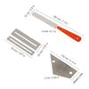 Silver Fret Crowning File Metal Fret Repair Kit Durable Guitar File Set  For Guitar Repair