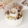 Makeup Brush Holder Large Capacity Multiple Compartments Multi-angle Rotating Countertop Cosmetic Organizer