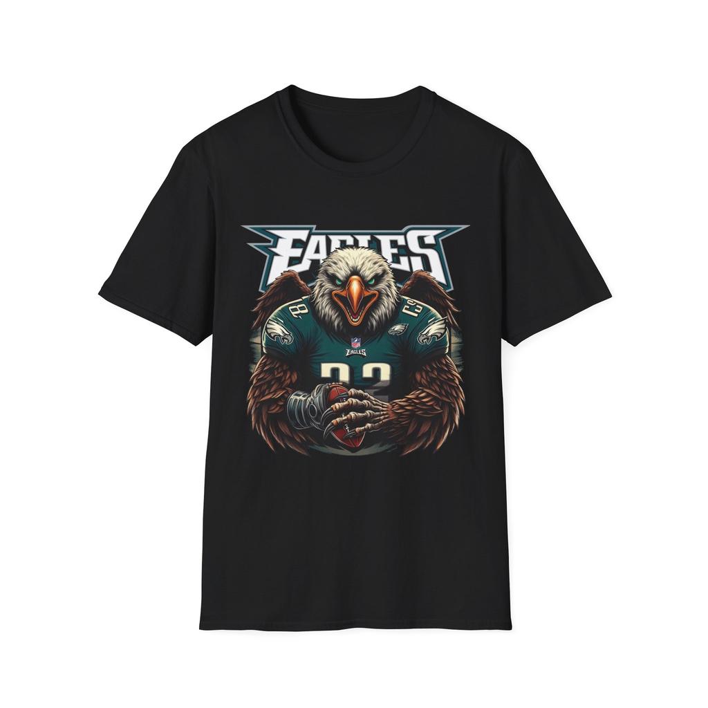 Футболка Philadelphia Eagles с хоррор-твистом - Уникальная одежда для фанатов НФЛ