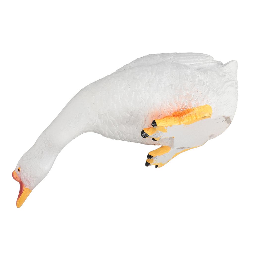 Статуэтка гуся из смолы, садовый декор, фигурка, украшение для лужайки у бассейна, двора, наружное украшение, смешное